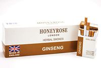 Honeyrose Ginseng - Tobacco & Nicotine Free Herbal Cigarettes