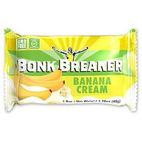 Bonk Breaker Energy Bar, Banana Cream, 1.76 Oz (12 Count), Gluten Free & Dairy Free