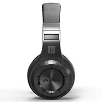 Bluedio H-Turbine Wireless Bluetooth 5.0 Headphones Powerful Bass Over-ear Headset Bulit-in Microphone-Retail package Global release (Black)