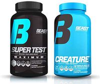 Beast Sports Nutrition – Super Test Maximum Creature Creatine Combo Pack– 4 Test Boosters + 5 Creatines – Maximize Muscle Growth – Increase Strength & Endurance – Faster Recovery Time