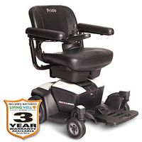 Pride Go-Chair Travel Power Wheelchair w/Avail ext warr incl Batteries (Pearl White)