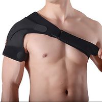 ITODA Shoulder Brace Support, Compression Stability Sleeve Adjustable Wrap Surgery Recovery Sport Belt for Rotator Cuff Dislocated AC Joint Pain Relief Stabilizer