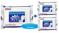 Premium Formulations - Germisept - Flushable Toilet Seat Wipes, Clean & Flush (120 Wipes = 3 Packs x 40 Wipes)