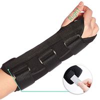 Wrist Brace Stabilizer Support Brace with Aluminum Splint for Carpal Tunnel Arthritis, Adjustable Arm Compression Hand Support for Injuries, Wrist Pain, Sprain, Sports - Single (Right, Universal)