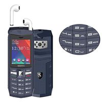 ZYSUS SERVO R26 TWS Bluetooth Mobile Phone, English Keyboard, 3000mAh Battery, 2.4 inch, 23 Keys, Support Bluetooth, FM, Flashlight, MP3 / MP4, GSM, Dual SIM, with TWS Bluetooth Headsets(Black)