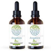 Angelica B120 (2pcs) Alcohol-Free Herbal Extract Tincture, Super-Concentrated Organic Angelica (Angelica archangelica) Dried Root (2x4 fl oz)