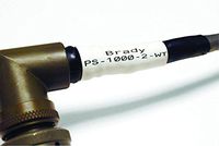 Brady M-375-1-342 Polyolefin B-342 Black on White Label Maker Cartridge, 27/32" Width x 1-1/64" Height, For BMP51/BMP53 Printers