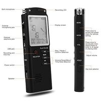 16GB Digital Voice Recorder-Mini HD Voice Recorder 580 Hours Recordings Capacity-Sound Recorder MP3 Player for Lectures/Meetings/Interview