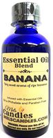 Banana 4 oz / 118.2 9ml Blue Glass Bottle of Premium Grade A Fragrance Oil/Infused with Essential Oil, Skin Safe Oil, Use in Candles, Soap, diffusers, Lotions, Etc