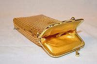 Ultra Soft Mesh 100s Cigarette Case with LIGHTER POCKET (3mm) Gold KGLD100