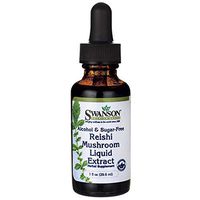 Swanson Reishi Mushroom Liquid Extract (Alcohol- & Sugar-Free) 1 fl Ounce (29.6 ml) Liquid