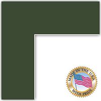 16x20 Olive / Forest Green Custom Mat for Picture Frame with 12x16 opening size (Mat Only, Frame NOT Included)