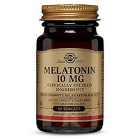 Solgar Melatonin 10 mg Clinically Studied Ingredient, Helps Promote Relaxation & Sleep, Suitable for Vegans, 60 Tablets