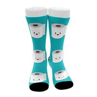 Womens Cute Socks Casual Cotton Funny Socks, Toilet Paper Roll