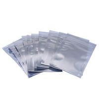 Akozon Antistatic Storage Package Bag 100Pcs/set 6x9cm Antistatic Resealable Ziplock Pouch Storage Bag for Electronic Accessories