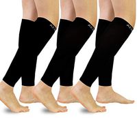 Calf Compression Sleeves 20-30 mmHg Graduated Compression, Ergonomic fit for Men and Women Ideal for Sports,Flight, Pregnancy (A1 - Black, Medium)
