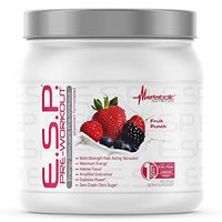 Metabolic Nutrition, ESP, Energy and Endurance Stimulating Pre Workout, Pre Intra Workout, High Energy and Mental Focus, Stimulating Workout Supplement, Fruit Punch, 300 Grams (90 Servings)