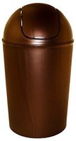 Dial Industries E2056BR 56 Quart Brown Swing Lid Waste Bin