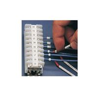 SCN23-0 Black on White, Wire Marker Clip Sleeves (50 Clips)
