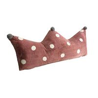 GAOQQ Sofa/Bedside Back Cushions, Crown Shape Soft Lunch Break Pillow,Pink-100x70CM