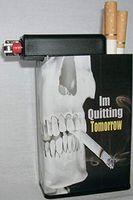 Cigarette Case with Built on Lighter Holder (Quit Smoking)