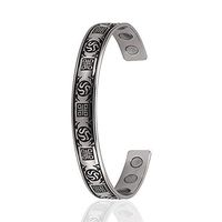 Sarah Selects 100% Copper Magnetic Healing Bracelet - Natural, Effective Relief for Arthritis, Joint Pain, Inflammation - Adjustable Size Magnetic Copper Bracelet for Men & Women (Silver, ONE Size)