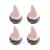 Yigeyi 4 Pack Stainless Steel Scourers – Steel Wool Scrubber Pad Used for Dishes, Pots, Pans, and Ovens. Easy scouring for Tough Kitchen Cleaning.