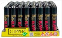 Clipper Lighter Raw Black Edition Reusable (48 Count)