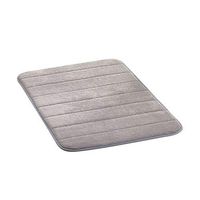 TbpersicwT Home bedroom carpet door mat, Thick Coral Fleece Sponge Bathroom Living Room Chair Mat Carpet Non-slip Rug - Light Grey 5080cm