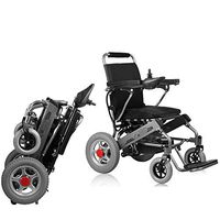 PLLP Medical Rehab Chair, Wheelchair,Electric Wheelchair, Foldable Elderly Disabled Aid Car Elderly Intelligent Compact Automatic Portable Lightweight Scooter