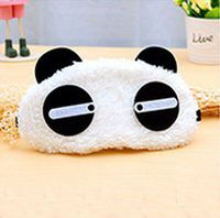 grocerystore Relieve Eye Fatigue Sleeping Calm The Nerves Eye Protection Cover Travel Light Shielding Lovely Cotton Breathable Panda Eye Mask with ice Bags C Style