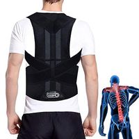 Back Brace for Men and Women, Posture Corrector with Adjustable Straps, Back Support Belt Waist Protector