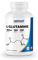 Nutricost L-Glutamine 800mg, 180 Capsules - Gluten Free, Non-GMO