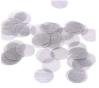VNDEFUL 100 Pieces Stainless Steel Pipe Screens Smoking Pipe Screen Filters 3/4 Inch