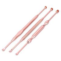 Ear Care Tool,Double Ended Ear Care Beauty Tool Kit Stainless Steel Multifunction Portable Earwax Removal for Children Adult