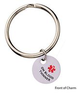On Blood Thinner Medical Alert Keyring