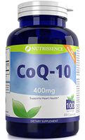 Nutrissence CoQ10 400mg Ubiquinone 100 Servings in 200 Capsules