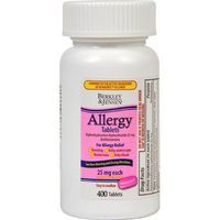 Berkley & Jensen 25mg Diphenhydramine Hydrochloride Antihistamine Tablets - 400 Count