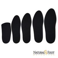 Natural Foot Orthotics Cushions - Sponge Rubber with Nylon Covering, Perfect for Arch Support Insoles (MENS-10)
