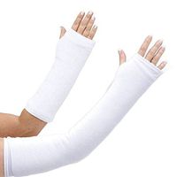 CastCoverz! Designer Arm Cast Cover - White - Large Short: 13" Length X 13" Circumference - Removable and Washable - Made in USA