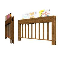 Tambino Alpha-Bookshelf Bed Rail, Size Large for mattresses 10-15" Thick