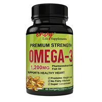 Natural Ocean Wild Catch, Ultra Pure Formulation Best Value Highest Potency, Omega 3 Fish Oil EPA/DHA | 1,200 MG Per Serving | 60 Count per Bottle | Triple Strength Burp-Less
