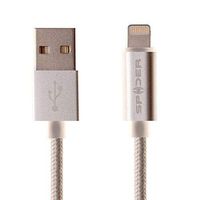 SPIDER Lightning Charging and Sync USB Cable-with LED Indicator Light (MFi Certified), 3FT, Model# E-USBLED-SV1M (Silver)
