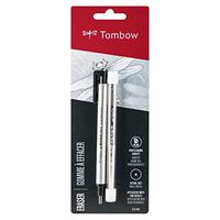 Tombow Mono Zero Eraser and Refill Value Pack, Round 2.3mm. Precision Tip Pen-Style Eraser with Refill