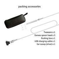 JM-D Ear Cleaning Endoscope Borescope Inspection Ear Wax Remover Tool USB Ear Scope Earwax Remover Tool with 6 LEDs for Micro USB,USB-C Android Phone,Windows MAC PC