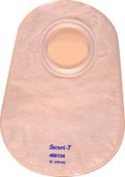 Genairex Securi-T Two-piece Closed Pouch with Two Sided Comfort Panel 2-3/4" Flange, 8" L, Opaque, Without Filter, Disposable (Box of 30 Each)