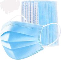 50 PCS Filter 3-ply Face Mask Disposable Personal Protection Dust-Proof Anti Spittle Eye Mask for Earloop …