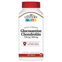 21st Century Glucosamine Chondroitin 750/600mg - Triple Strength, Tablets, 150 Count