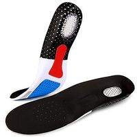 Shoe Insoles for Men & Women Orthotics for Plantar Fasciitis Inserts Shock Absorbing Anti Fatigue for Walking, Runing and Sports (Mens(9.5-11.5), Black)