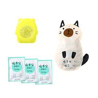 LiLiMeng Premium Classic Rubber Hot or Cold Water Bottle Winter Warm Artifact Warm Hand Shell Self-Heating Mini Portable